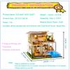 Roroom DIY Miniature and Furniture Dollhouse Kit,Mini 3D Wooden Doll House with Dust Proof Cover and Music Movement,Creative Room Idea for Valentine's Day Birthday (A085) view 3