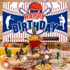 Baseball Party Decorations Happy Birthday Banner for Boys Kids Teens - Large Sport Themed Banner for Christmas Holiday Party Supplies view 2