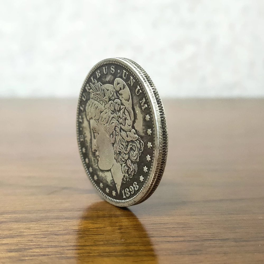 ZQION STC 2.0 Coin Set Triple Chips Coin Set Magic Tricks Coin Magic Close up Magic Props Coin Appear/Vanish Double Face Coin Gimmicks