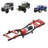 GoolRC RC Metal Chassis Frame for 1/16 WPL C14 C24 RC Military Truck (Red) view 2