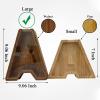 Personalized Large Wooden Kids Letter Piggy Bank Custom Name Coin Piggy Bank, (Laser Engraved Name) Wood Alphabet Letter Bank Money Box Birthday (T) view 3