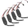 QWinOut 30A Two-Way Electric Speed Controller 2-4S Forward/Backward ESC Support Reversing Function for RC Car Boat Robot Model (30A 4pcs) view 1