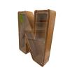 Personalized Large Wooden Kids Letter Piggy Bank Custom Name Coin Piggy Bank, (Laser Engraved Name) Wood Alphabet Letter Bank Money Box Birthday (Q) view 2