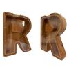Personalized Large Wooden Kids Letter Piggy Bank Custom Name Coin Piggy Bank, (Laser Engraved Name) Wood Alphabet Letter Bank Money Box Birthday (R) view 2