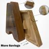Personalized Large Wooden Kids Letter Piggy Bank Custom Name Coin Piggy Bank, (Laser Engraved Name) Wood Alphabet Letter Bank Money Box Birthday (R) view 4