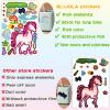100 Sheets Make Your Own Stickers for Kids with 25 Designs, Make-a-Face Stickers Animal Mermaid Girl and Boy Face Sticker Sheets, DIY Party Favor for Festival Art Craft School Family Reward view 3