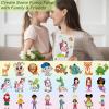 100 Sheets Make Your Own Stickers for Kids with 25 Designs, Make-a-Face Stickers Animal Mermaid Girl and Boy Face Sticker Sheets, DIY Party Favor for Festival Art Craft School Family Reward view 4