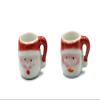 Christmas Santa Coffee Mugs Set of 2 Dollhouse Miniature Kitchen Perfect Ceramic Coffee Mugs view 1