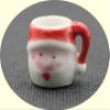Christmas Santa Coffee Mugs Set of 2 Dollhouse Miniature Kitchen Perfect Ceramic Coffee Mugs view 4
