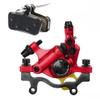 LYYCX Hydraulic Disc Brake, Disc Brake Group Front and Rear Line Pull Hydraulic Disc Brake, Additional Brake Pads are Spare (Color : Red, Size : One Rear Brake) view 1