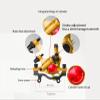 LYYCX Hydraulic Disc Brake, Disc Brake Group Front and Rear Line Pull Hydraulic Disc Brake, Additional Brake Pads are Spare (Color : Red, Size : One Rear Brake) view 2