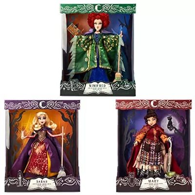 3 Sisters Doll Set - Includes: Sarah Sanderson, Mary Sanderson and Winifred Sanderson,  Hocus Pocus  Limited Edition