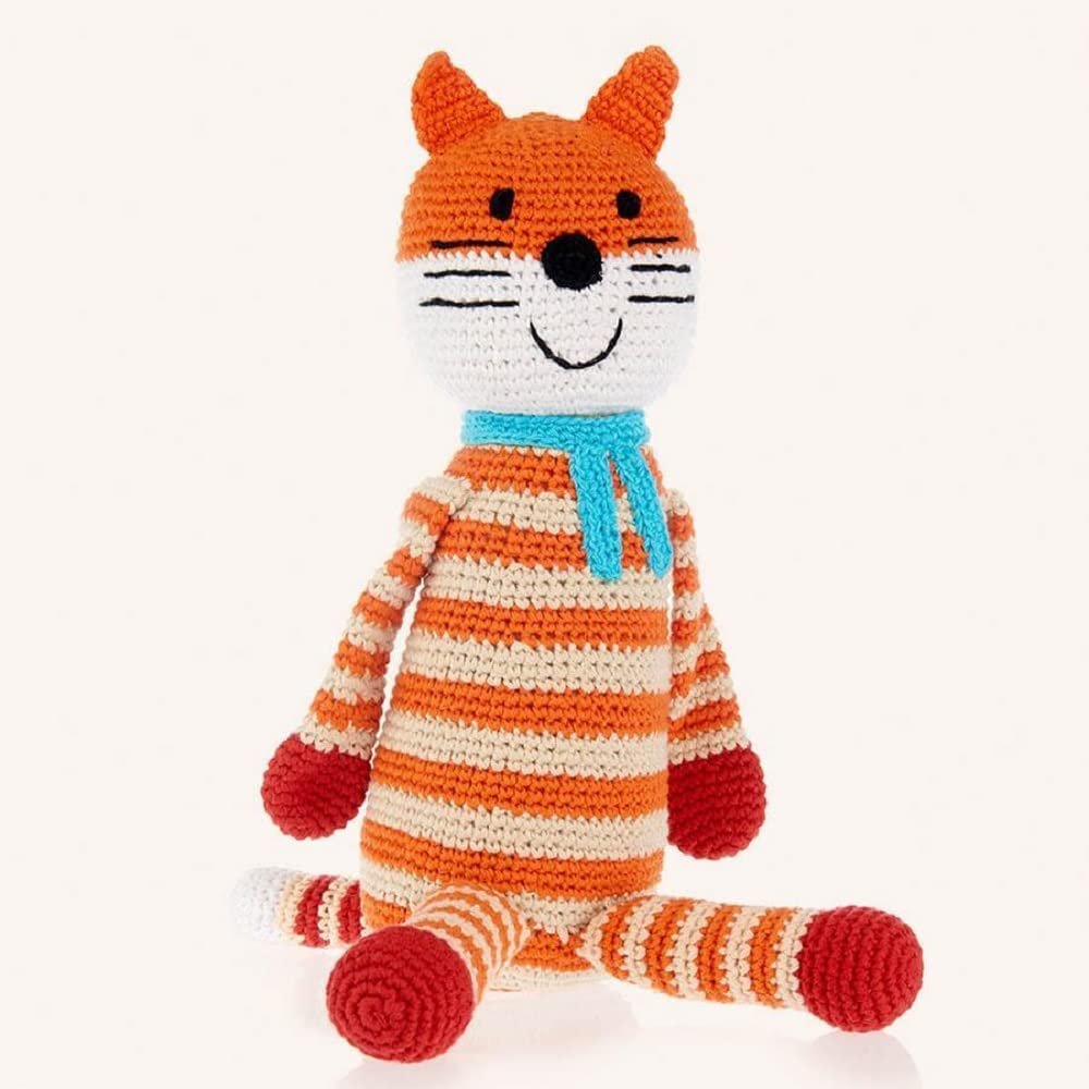 Pebble 200-058FOX Fair Trade Large Fox Rattle, 15-inch Length