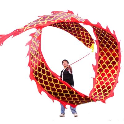 Extra Long Dragon Dance Ribbon Throw Streamer for Outdoor Party/Exercise/Playing, Park Yard Beach Sports Equipment, (Size : 8m/26ft Lenght)