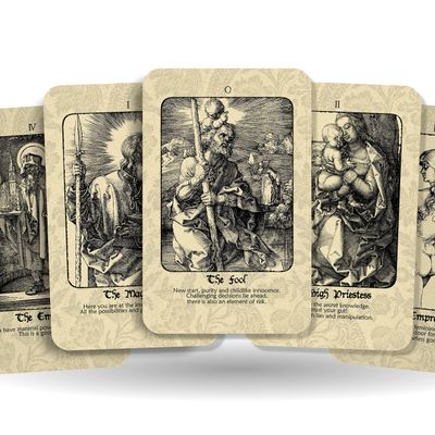 Ibiza Tarot The Tarot of Drer - Major Arcana Cards | Fortune Telling Tarot Cards Deck for Beginners | Authentic Tarot Experience - Set of 22 Cards