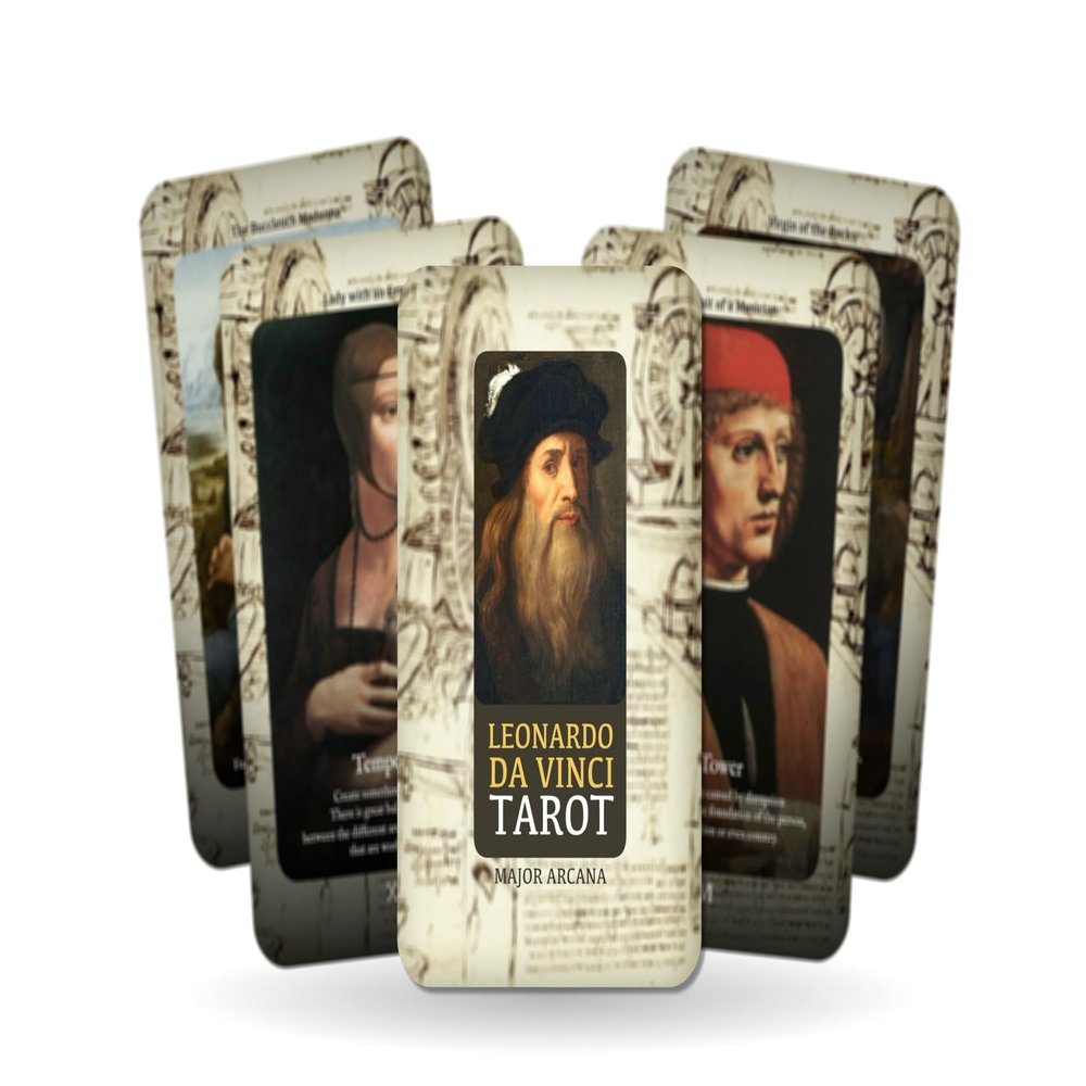 Ibiza Tarot - Leonardo Da Vinci Major Arcana Tarot Cards Deck for Beginners - Authentic Tarot Experience - Set of 22 Cards