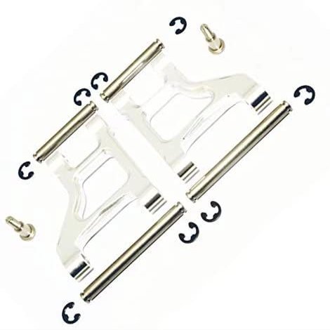 RC CAR 1:10 CC01 RC Crawler Silver Alloy Aluminum Front Lower Suspension Arm -1PR Set