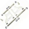 RC CAR 1:10 CC01 RC Crawler Silver Alloy Aluminum Front Lower Suspension Arm -1PR Set view 1