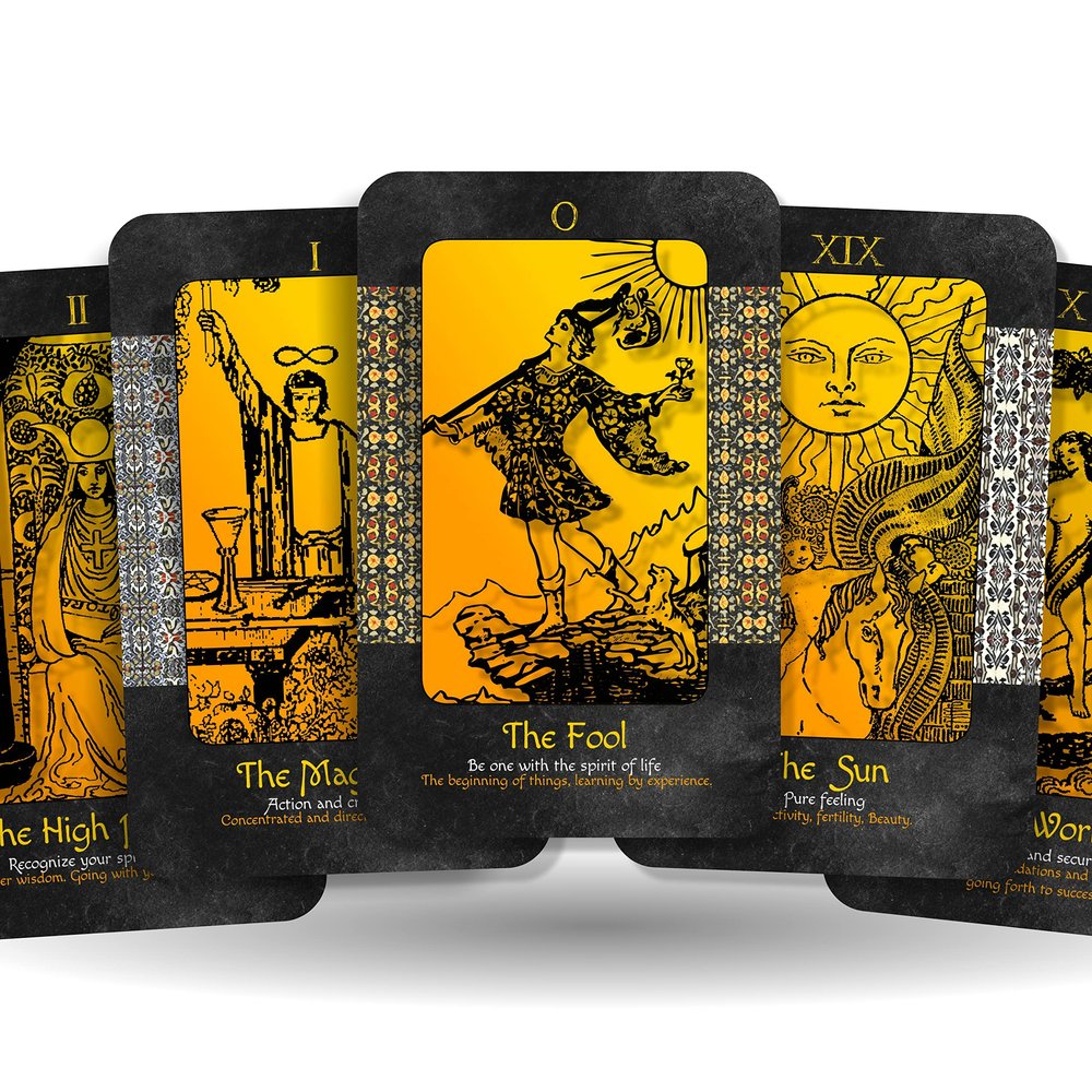 Ibiza Tarot- Pixie Tarot - Major Arcana - Classic Tarot | Fortune Telling Tarot Cards Deck for Beginners |Authentic Tarot Experience - Set of 22 Cards