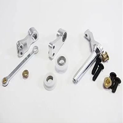 1/10 RC Car CC01 RC Crawler Alloy Aluminum Steering Assembly with Bearing-1SET Silver