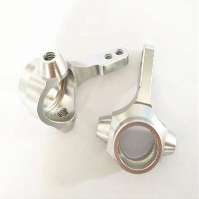 for RC 1/10 CC01 CC-01 TA02 TA03 Alloy Aluminum Front Kunckle Arm Upgrade Parts-1PR Silver