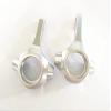 for RC 1/10 CC01 CC-01 TA02 TA03 Alloy Aluminum Front Kunckle Arm Upgrade Parts-1PR Silver view 3