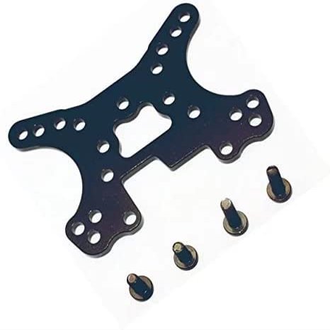 Aluminum Alloy Front/Rear Shock Tower-1PC Set for 107887 Black Flux Upgrade Parts Ken Block WR8 RC car