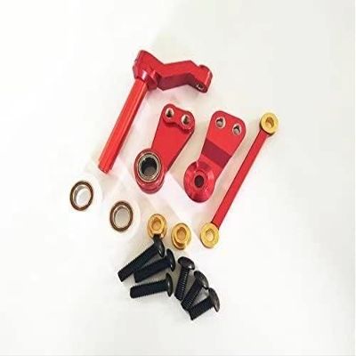 1/10 RC Car CC01 RC Crawler Alloy Aluminum Steering Assembly with Bearing-1SET Red