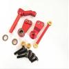 1/10 RC Car CC01 RC Crawler Alloy Aluminum Steering Assembly with Bearing-1SET Red view 2