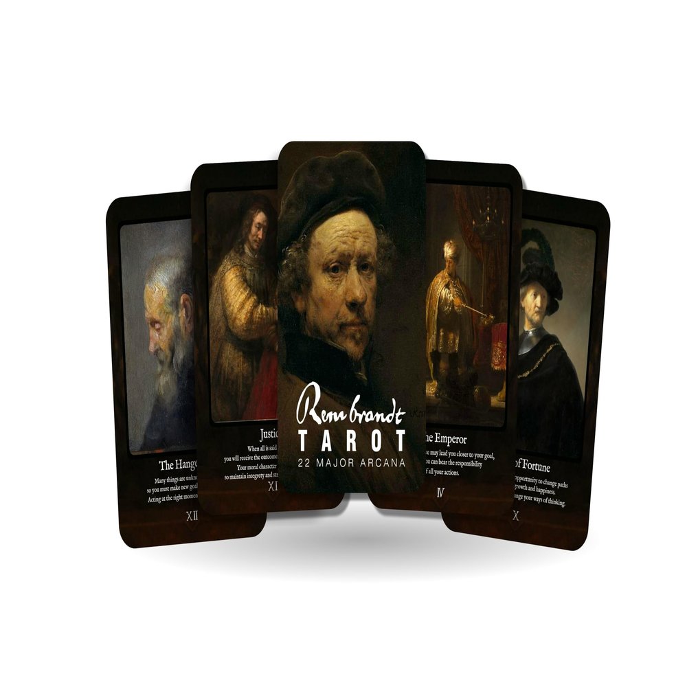 Ibiza Tarot Rembrandt Tarot - Major Arcana Cards | Fortune Telling Tarot Cards Deck for Beginners | Authentic Tarot Experience - Set of 22 Cards