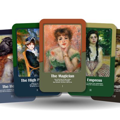 Ibiza Tarot Renoir Tarot - Major Arcana Cards | Fortune Telling Tarot Cards Deck for Beginners | Authentic Tarot Experience - Set of 22 Cards