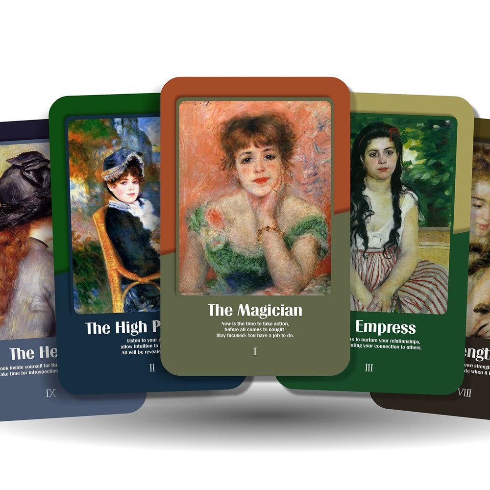 Ibiza Tarot Renoir Tarot - Major Arcana Cards | Fortune Telling Tarot Cards Deck for Beginners | Authentic Tarot Experience - Set of 22 Cards