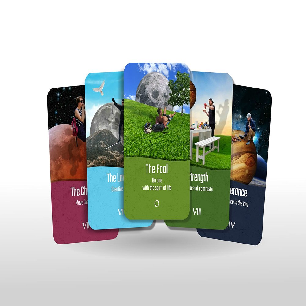 Ibiza Tarot- The Cosmic Insight Tarot - Major Arcana | Fortune Telling Tarot Cards Deck for Beginners |Authentic Tarot Experience - Set of 22 Cards