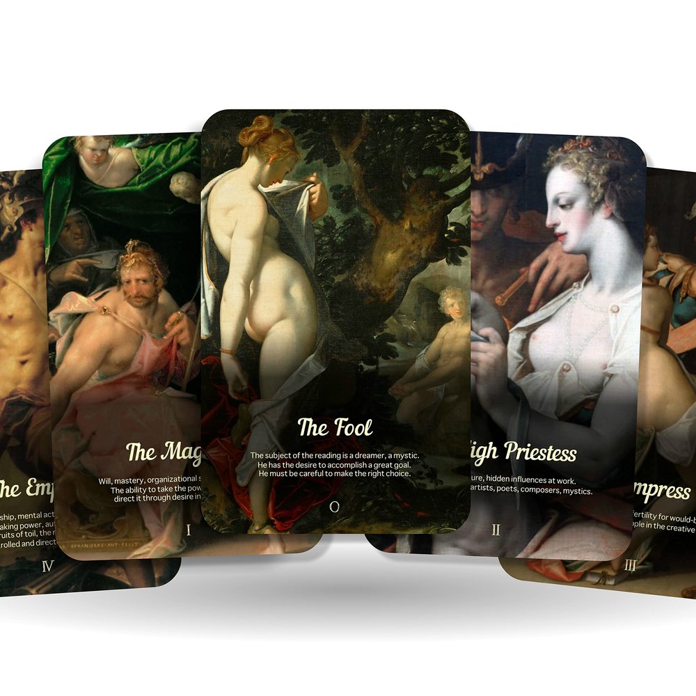 Ibiza Tarot- Mythological Tarot - Major Arcana - Bartholomeus Spranger| Fortune Telling Tarot Cards Deck for Beginners |Authentic Tarot Experience - Set of 22 Cards