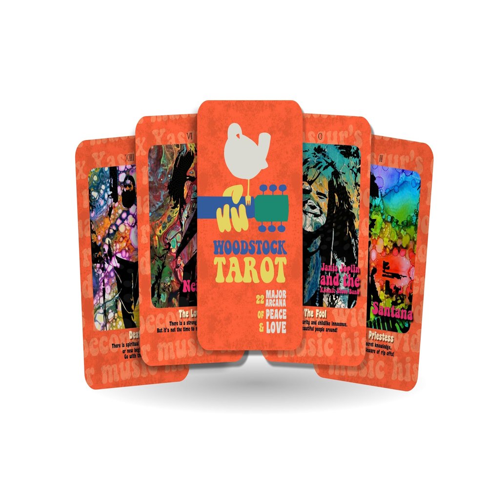 Ibiza Tarot- Woodstock Tarot - Major Arcana| Fortune Telling Tarot Cards Deck for Beginners |Authentic Tarot Experience - Set of 22 Cards