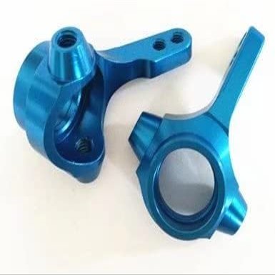 for RC 1/10 CC01 CC-01 TA02 TA03 Alloy Aluminum Front Kunckle Arm Upgrade Parts-1PR Blue