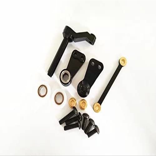 1/10 RC Car CC01 RC Crawler Alloy Aluminum Steering Assembly with Bearing-1SET Black