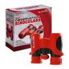 BlueCabi 8x21 Kids Binoculars  Compact, Durable and Lightweight with Magnification up to 8X  with Rubber Coating and Anti-Slip Texture  Includes Neck Strap, Wipe Cloth & Carry Case  Red/Black view 1