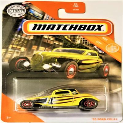 DieCast Matchbox '33 Ford Coupe, MBX City 95/100 (Yellow)