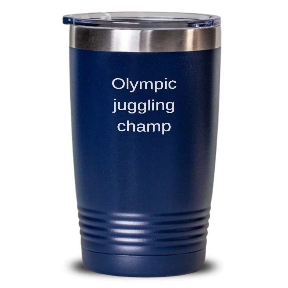 Juggling Tumbler Olympic juggling champ 20oz, Blue