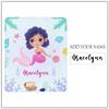Artsadd Custom Blanket for Baby Boys Girls with Name Mermaid Personalized Blankets for Toddler Fuzzy and Fleece Soft Blanket Birthday Gifts for Kids 30"x40" view 2
