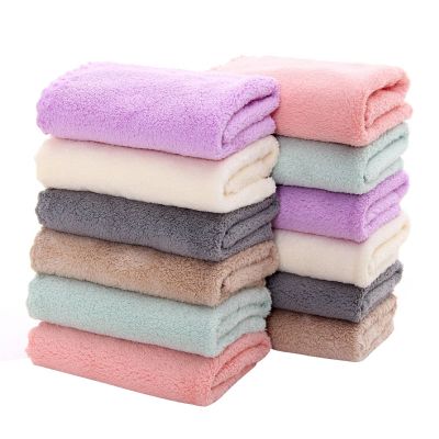 12 Pack Baby Washcloths - Extra Absorbent and Soft Wash Clothes for Newborns, Infants and Toddlers - Suitable for Baby Skin and New Born - Microfiber Coral Fleece 12x12 Inches, Multicolored