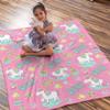 Artsadd Custom Blanket for Baby Boys Girls with Name Unicorn Personalized Blankets for Toddler Fuzzy and Fleece Soft Blanket Birthday Gifts for Kids 50"x60" view 3