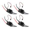 QWinOut ESC 50A Two-Way ESC 2-4S Forward/Backward Electric Speed Controller 7.4V - 11.1V for RC Robot Car Boat Model Product (50A 4pcs) view 1