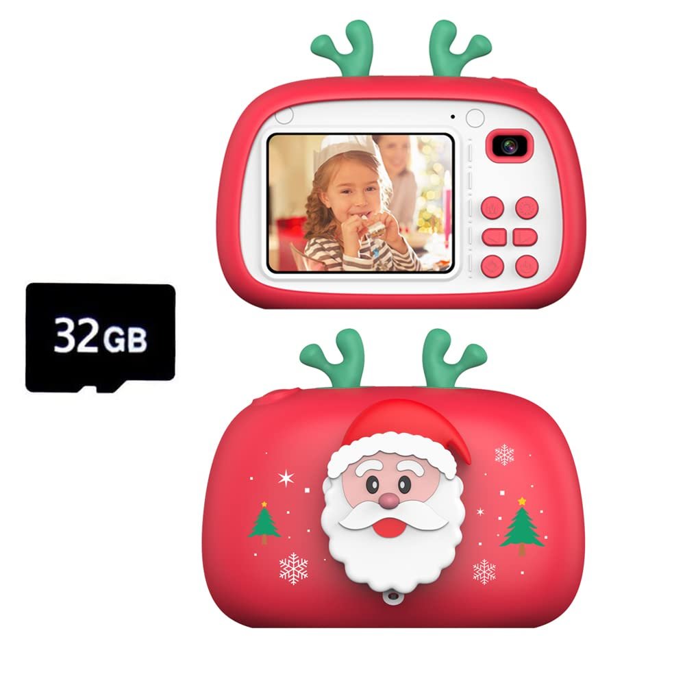Jansicotek Upgrade Kids Selfie Camera, Christmas Birthday Gifts for Boys Girls Age 3-12,18 MP 2.4 Inch HD Children Digital Video Cameras for Toddler, Portable Toy for 3 4 5 6 7 8 Year Old Kids