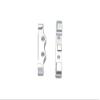 2Pc Upgrades Aluminum Rear Lower Suspension Arm Mount with 1/18 Mini-T 2.0 Stadium Truck Los01015 Rc Cars by GPM (Silver) view 1