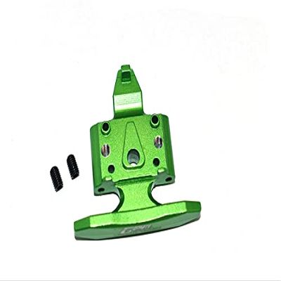 GPM for LOSI 1/18 2WD Mini-T 2.0 LOS01015 Aluminum Front Bumper with D-Rings + Aluminum Front Skid Plate -3PC Set (Green)