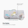 Wake In Cloud - Toddler Nap Mat with Pillow and Blanket, 100% Cotton Fabric, for Kids Boys Ages 3 Plus in Daycare Kindergarten Preschool, Cars Cranes Trucks, Gray, Standard view 3