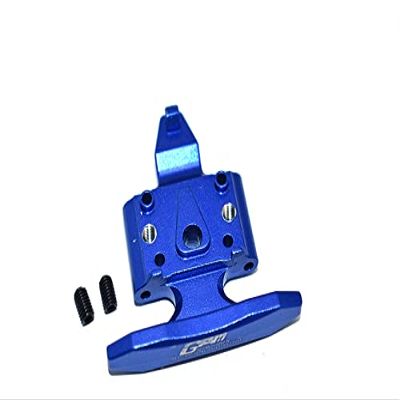 GPM for LOSI 1/18 2WD Mini-T 2.0 LOS01015 Aluminum Front Bumper with D-Rings + Aluminum Front Skid Plate -3PC Set (Blue)
