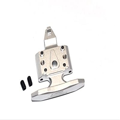 GPM for LOSI 1/18 2WD Mini-T 2.0 LOS01015 Aluminum Front Bumper with D-Rings + Aluminum Front Skid Plate -3PC Set (Silver)